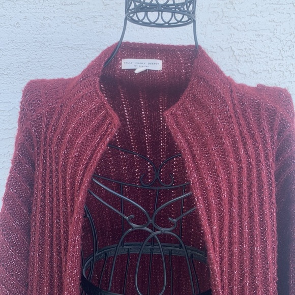 Truly Madly Deeply Los Angeles Open Front Sweater Cardigan - Picture 2 of 9